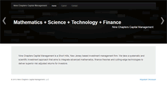 Desktop Screenshot of ninechapterscm.com